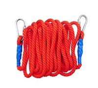 Corde de travail aérienne extérieure de 16 mm pour installation de climatiseur, force de traction de 2000 kg, sangle avec crochet à ressort, 15 m de long, outil de levage robuste pour unités