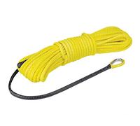 Corde de treuil synthétique, 11mmx26m VTT Trace Corde Big Trailer Carraille De Remorque Polymère en Polymère en Polymère en Polyéthylène pour véhicule Tout-Terrain 4WD Camion SUV(Giallo)