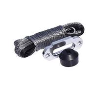Corde de treuil synthétique de 6 mm de 6mm * 15m Ajouter une butée de crochet Winch FairLead et treuil de treuil, câble de treuil de bateau, corde hors route