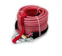 Corde de treuil synthétique, Ligne de treuil multicolore 10mm * 30m, corde de remorquage, corde en Fiber synthétique polymère, corde Plasma for la Traction de véhicule tout-terrain(Pink,10mm x 30M)