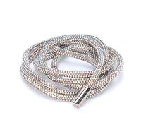 Corde de Tube de Strass, Corde Brillante de Strass Décoration Corde de Corde de Strass en Cristal pour Les Cordons de Cordon de Pantalon de Pantalon de Vêtements de Bricolage(Coloré)