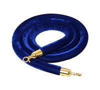 Corde de Velours avec Crochets Dorés, Cordes Suspendues Corde Commerciale de Barrière de File D'attente VIP, Cordes de Contrôle des Foules de Sécurité pour les Grandes Ou(Size:4ft/120cm,Color:Bleu)