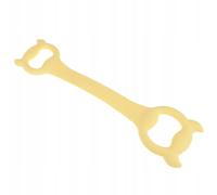 Corde De Yoga En Silicone, Bandes Élastiques De Résistance Pour Fitness Avec Barillet, Jaune