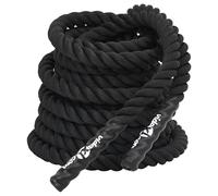 Corde d'entraînement d'équilibre 12 m Noir 9 kg Polyester - Corde d'entraînement robuste pour le fitness et les exercices d'équilibre - Idéal pour l'entraînement à la maison et l'entraînement en plein