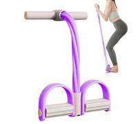 Corde d'Entraînement Élastique - Plateforme De Tension À 4 Tubes avec Poignées pour Exercices Abdominaux,Équipement de Fitness Maison pour Abdos Jambes Ceinture Élongation Minceur