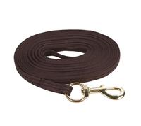 Corde D'entraînement Équestre 8,2m, Poignée Douce Confortable, Ligne De Contrôle avec Attache Rapide - Crochet Rotatif en Laiton, Durable Et Polyvalente pour Cavaliers (Brun)