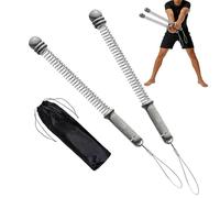 Corde d'Entraînement Portable, Entraînement des Bras Portable Robuste, Corde d'exercice sans Fil avec Anneaux de Poids Ajustables, pour Hommes et Adultes Exercice Corps Complet Renforcement