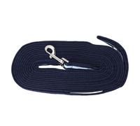 Corde d'entraînement pour Chevaux en Acier Inoxydable et Polyester Durable de qualité supérieure, rêne pour entraînement équin, équitation et compétition, Bleu Marine, 26,2 Pieds