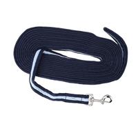 Corde D'entraînement pour Chevaux, Rêne Durable de Longueur Moyenne pour la Conduite et L'équitation, Bleu Marine, 26,2 Pieds en Polyester et Acier Inoxydable pour Les Compétitions