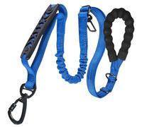 Corde d'entraînement pour Chiens, Chiens mène pour Marcher, Pas de tête de Marche à Tracer, Poignée Souple Absorbant Les Chocs, Tracteur réglable, Fournitures pour Animaux de Compagnie pour Chiens de