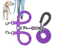 Corde d'entraînement pour Les Petits Chiens, Corde de Traction de Chien,Double Puppy Walking Plomb | Rotation Rotation Traine à Pied Plomb Pet Pet Shock Absorbant élastique pour Les
