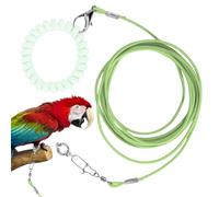 Corde d'entraînement pour oiseaux | Corde d'entraînement pour perroquet légère pour voler, anneau de cheville attaché pour éviter de s'échapper pour cour, terrasse, sortie