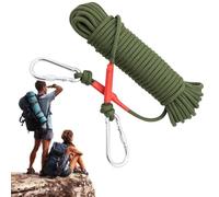 Corde d'escalade - Corde de sécurité en nylon de 5 m - Corde statique d'extérieur | Paracorde robuste pour le sauvetage d'évasion, l'alpinisme, l'équipement de survie, la protection de la traction