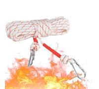 Corde d'escalade, corde de sécurité pour l'escalade,Cordon d'escalade extérieur du noyau en acier - Têtises de sauvetage à double crochet professionnel pour le père, petit ami