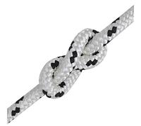 Corde d'escalade, corde tressée en polyester, 8 mm, 250 m, blanche, pour l'intérieur et l'extérieur