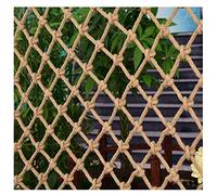 Corde d'escalade de sécurité pour enfants - Ficelle de jute durable pour entraînement en plein air, filet mural décoratif, 8 mm de diamètre, trous de 10 cm, 3 x 5 m, option balustrade