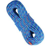 Corde D'escalade Dynamique-Duoku- 10,2 mm 50 m- Tension de Rupture 25 kN- Fibre Extensible avec Crochets en Acier- Bleue
