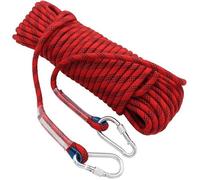Corde d'escalade en nylon 12 mm, 2 mousquetons inclus, résistance à la déchirure jusqu'à 1200 kg, longueurs de 10 m ou YYV