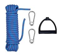 Corde d'escalade en plein air, corde d'escalade statique | Mousquetons en acier inoxydable à haute résistance avec corde de sécurité réglable - équipement d'escalade avec poignée pour
