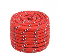 Corde d'escalade en sisal, d'amarrage, corde de bateau, rouge, 20 mm, 100 m, en polypropylène, pour l'extérieur, la survie, le jardin, la décoration