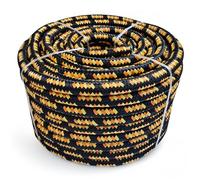 Corde d'escalade K2 en polypropylène | Noir-Orange | 22mm | 30m