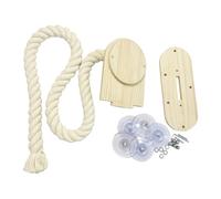 Corde d'escalade pour chat - 150 cm - Grattoir à ventouse pour fenêtre - Corde d'activité, fixation murale - Pour chat - Divertissement et exercice - Pour la maison, l'appartement, le salon, la