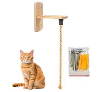 Corde d'escalade pour Chat 2 m avec Planche De Saut Résistante Aux Morsures | Structure d'Escalade en Corde Naturelle Pour Chat Chatons Intérieur Extérieur Maison Balcon Patio Chatterie