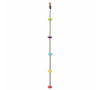 Corde d'escalade pour enfants avec plateformes - 200 cm - En polyester - Pour l'intérieur et l'extérieur - Sûr et stable pour aire de jeux et jardin - Kit d'aventure pour petits grimpeurs