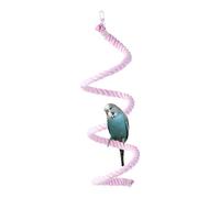 Corde d'escalade pour oiseaux | Perchoirs flexibles pour perroquets pour grand oiseau, balançoire d'ara, échelle résistante aux morsures, bâton debout flexible