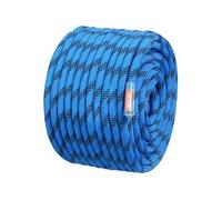Corde d'Escalade Statique 1,27cm×60,96m Résistance Traction 30KN Avec Mousquetons