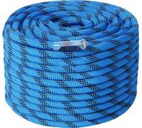 Corde d'escalade statique 12,7mm 60,96m Bleu - Corde d'escalade extérieure - Normes ASTM - Charge de rupture 32 kN - Descente en rappel contrôlée - Polyester - Travail industriel