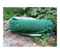 Corde d'escalade statique de 12 mm - 100 m - Robuste - Pour randonnée en plein air - Corde de sécurité avec crochets en acier