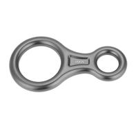 Corde descendeur 35 kN en forme de 8, anneau de rappel, équipement de sauvetage pour escalade (gris)