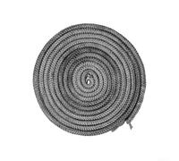 Corde d'étanchéité en fibre de verre avec colle, cordon d'étanchéité haute température pour poêle à bois, cheminée, four, chaudière, 2,5 m, noir (2,5 m x 8 mm)