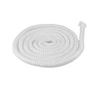 Corde d'étanchéité en fibre de verre de 2 m pour poêle à bois, poêle à granulés, cheminée, chaudière, cordon blanc résistant à la chaleur 6/8/10/12 mm de diamètre pour haut T (10 mm)