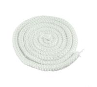 Corde d'étanchéité en fibre de verre de 2 m pour poêle à bois, poêle à granulés, cheminée, chaudière, cordon blanc résistant à la chaleur 6/8/10/12 mm de diamètre pour haut T (12 mm)