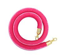 Corde d'étançon en velours, Corde de poteau, barrière de contrôle des foules, barrières de corde en velours for tapis rouge, corde de poteau élégante avec crochets, cordon d'obstacle for cinémas(Rose