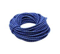 Corde d'extension de 25 m de diamètre 8 mm,Corde en caoutchouc pour bâche de remorque, élastique de tension, sangles de tension, sangle élastique, pour le transport de charge (bleu)