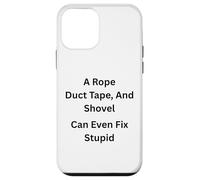 Corde Duct Tape Pelle Fixe Tout Design Humoristique Coque pour iPhone 12 Mini
