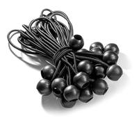 Corde élastique à boule résistante aux intempéries, noire, performance extérieure fiable, excellente tension même par vent fort, sangle de t