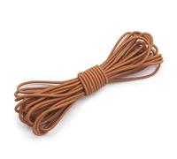 Corde élastique de 2,5 mm, cordon élastique, cordon de choc, bande en caoutchouc, fil extensible pour accessoire de vêtement, artisanat fait à la main, bricolage-café 600-2,5 mm-6 mètres