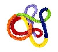 Corde Élastique Multijoueur pour Salle De Sport Et À La,6 Mois | Segments colorés marquent les limites, légère et portable, pour les sports d'équipe en plein air, éducation physique