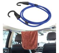 Corde Élastique Rétractable 1,5m avec Crochets pour Voiture(blue 1.5 m)
