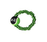 corde élastique ronde + balle de tennis h9.5*2.5*2.5cm - 1 coloris vert/noir