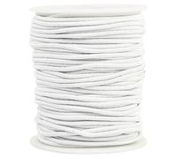 Corde Elastique Tendeur Élastique Blanc 2mm 30m, Sandow Elastique pour Tendeur Bache, Bagages, Camping, Kayak, Blanc 2MM X 30M