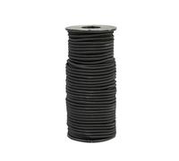 Corde Elastique Tendeur Élastique Noir 4mm 30m, Sandow Elastique pour Tendeur Bache, Bagages, Camping, Kayak, Lacets De Chaussures, Projets De Bricolage (Noir, 4MM X 30M)