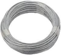 Corde en acier étamé par galvanisation dörner + helmer 190381 (Ø x L) 3 mm x 20 m gris