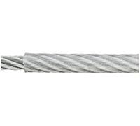 Corde en acier galvanisé dörner + helmer 190043 (Ø x L) 6 mm x 30 m gris
