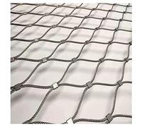 Corde en acier inoxydable 304, clôture polyvalente en fil métallique, clôture de jardin, filet de volaille, clôture portable sans électricité (1,2 x 20 m)