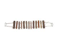 Corde en Bois Balançoire Jouet Suspension de Pont d'escalade Pont Oiseau Mâchage Toys Pont à échelle d'oiseaux, Jouet D'oiseau Interactif pour Les Petits à Moyens d'oiseaux